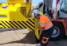 Les tests d’endurance terminés, KONECRANES embarque les quatre premiers RTG à destination du Port de Douala-Bonabéri