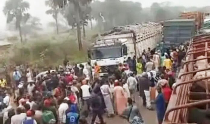 Grève des camionneurs à Meiganga