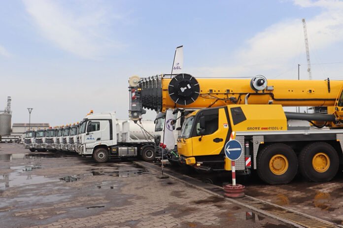 Nouvelle grue acquise par AGL en mars 2026